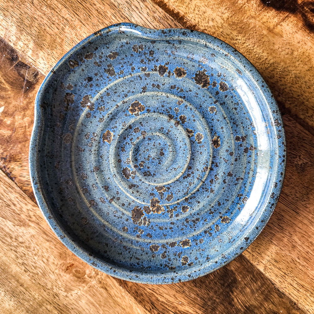 Handmade ceramic spoon rests | blue