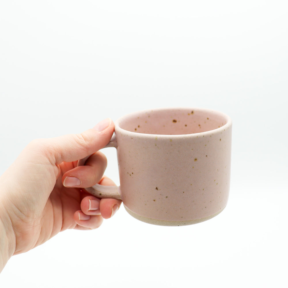 
                  
                    DOR & TAN | Short Handmade mug -  PINK & SPECKLED
                  
                
