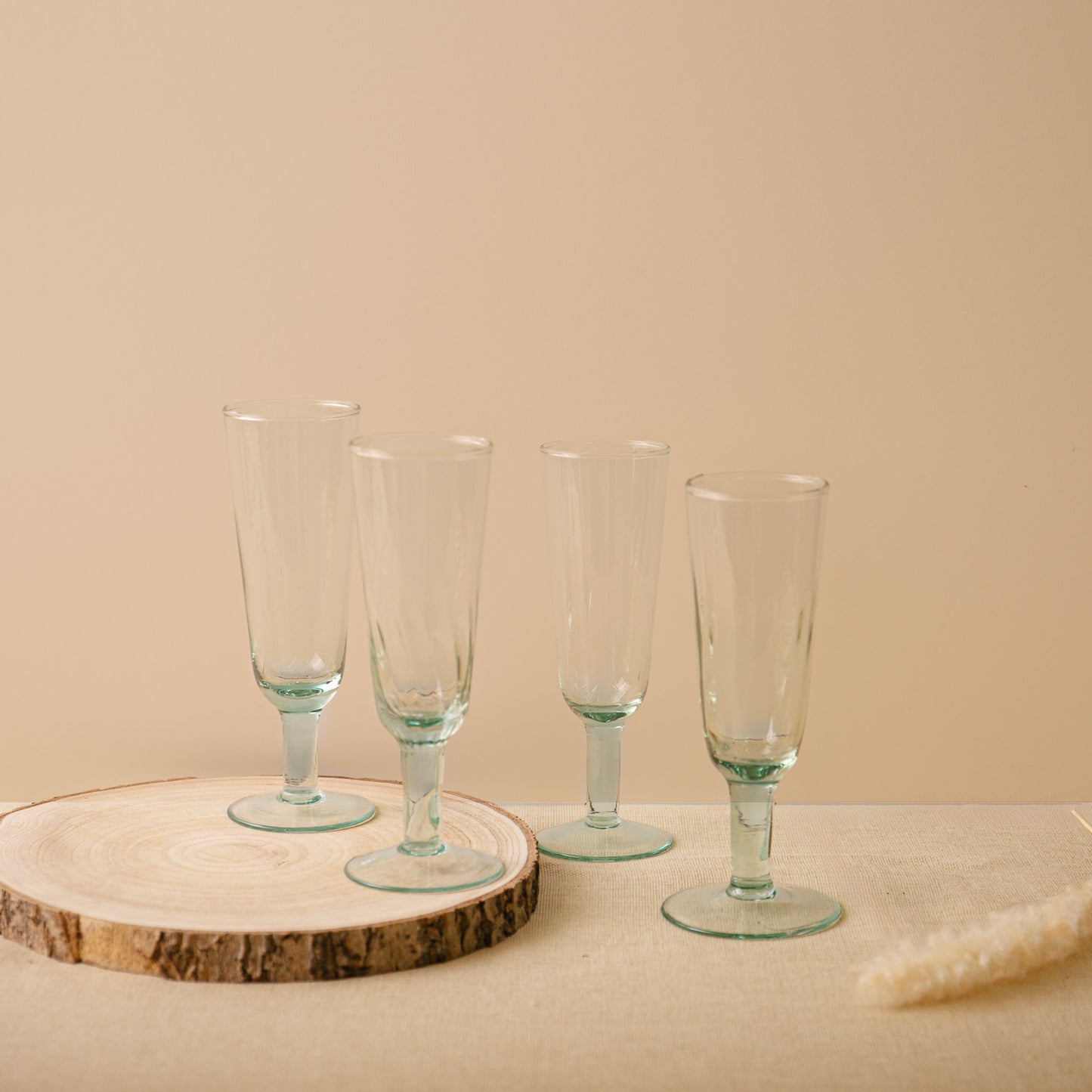 
                  
                    Recycled glass champagne / prosecco flutes | 100% recycled glass
                  
                