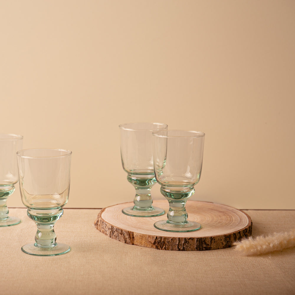 Wine glass | 100% recycled glass | Goblet wine glass