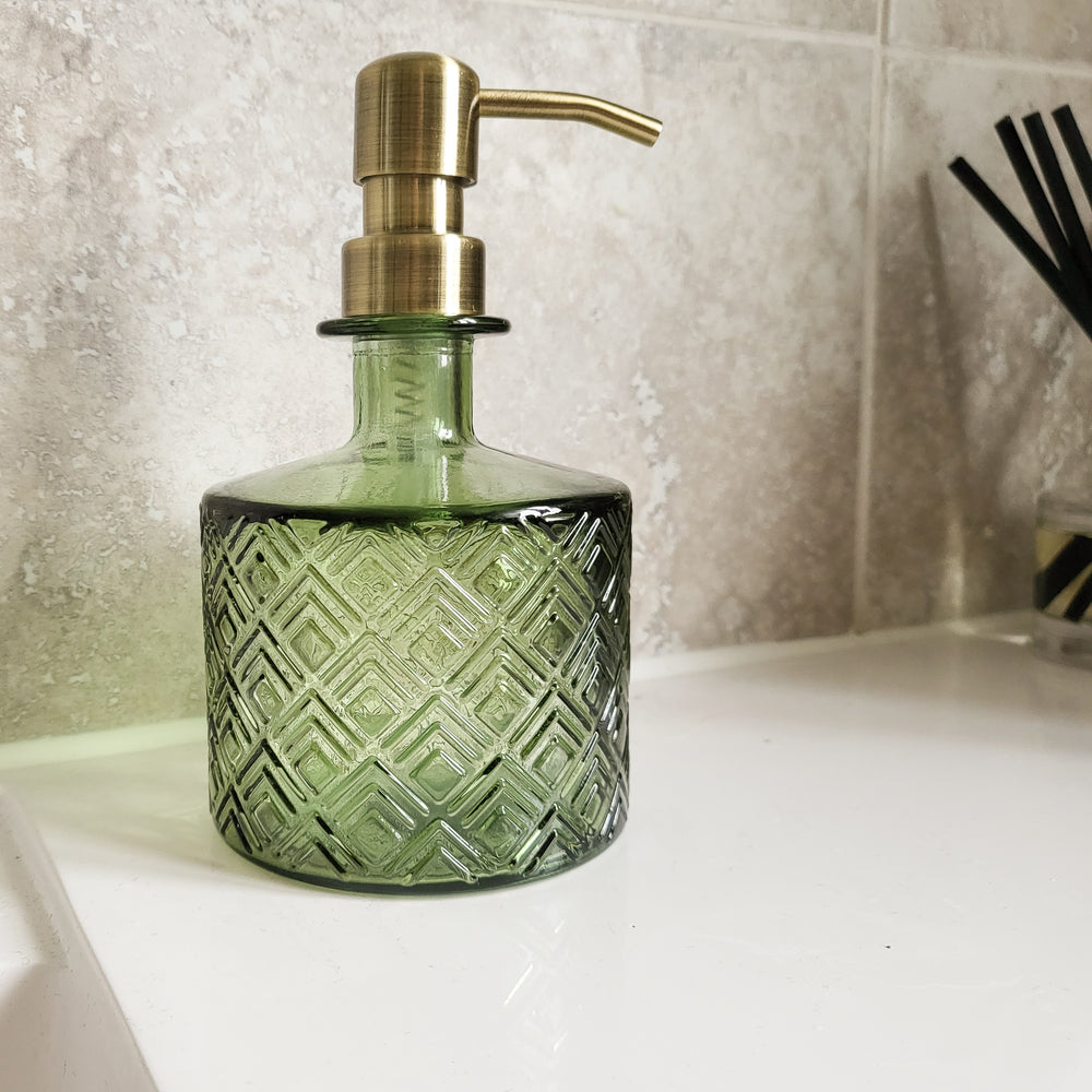 
                  
                    Recycled glass soap dispenser and tumbler set - emerald green
                  
                