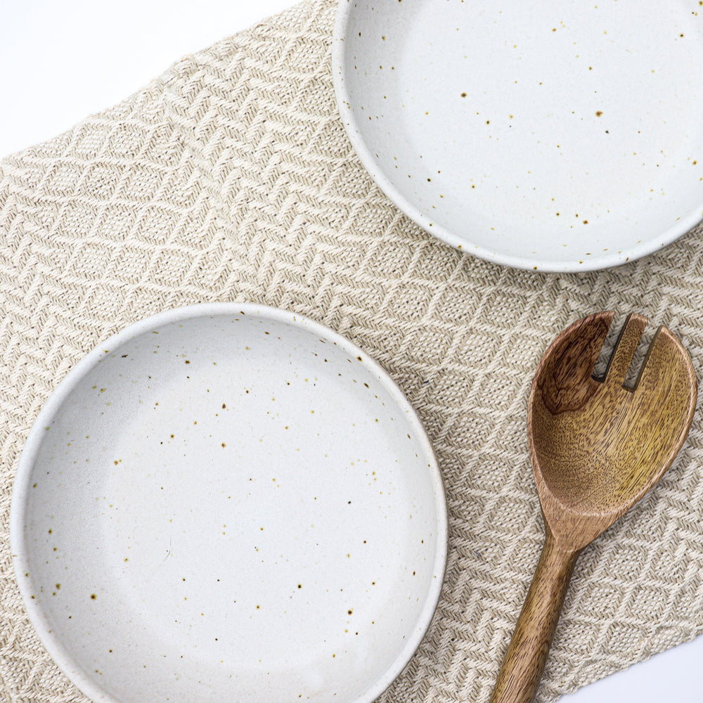 
                  
                    Handmade Pasta Bowl - MATTE WHITE & SPECKLE
                  
                